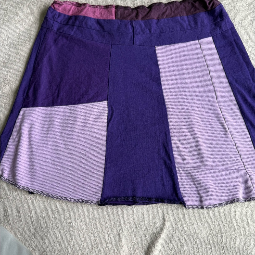 Purple Patchwork Skirt - Picture 4 of 4